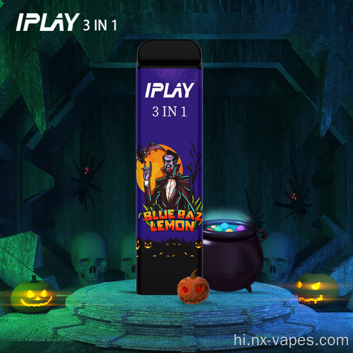 IPlay 3 में 1 3000 डिस्पोजेबल vape थोक