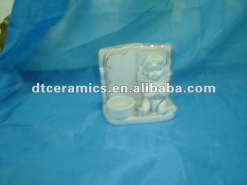 porcelain angel candle holder