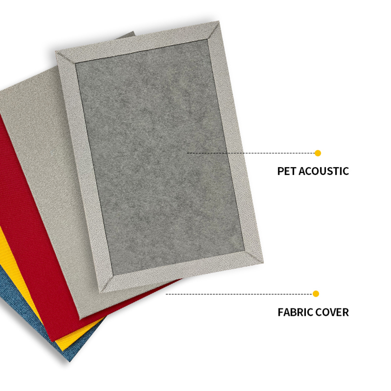 Painéis de parede absorventes de som decorativos de feltro PET Csutomized
