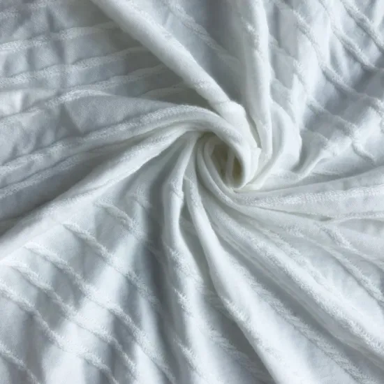 TR Polyester rayon wave Jacquard knitting garment fabric