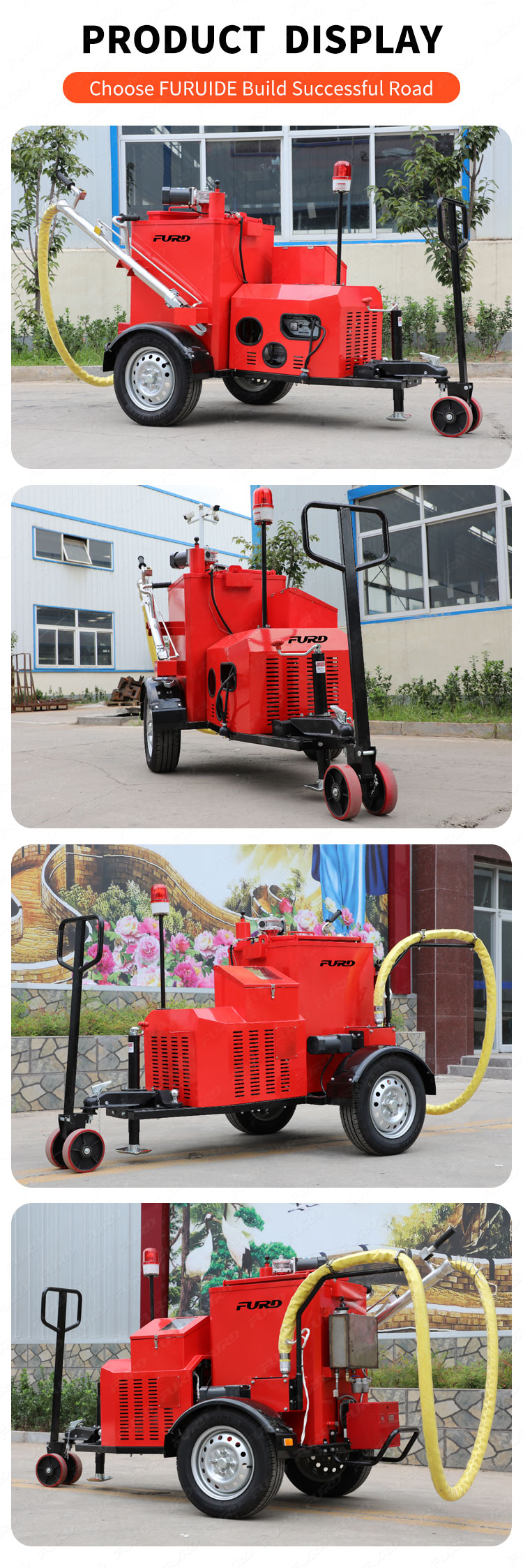 100L asphalt crack sealing machine