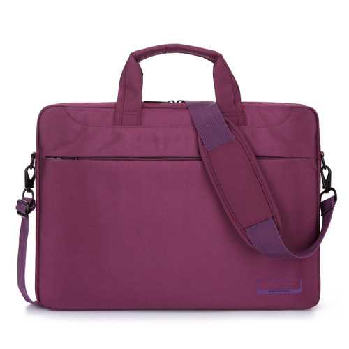 Wholesale long shoulder purple handbag nylon laptop bag man bag briefcase