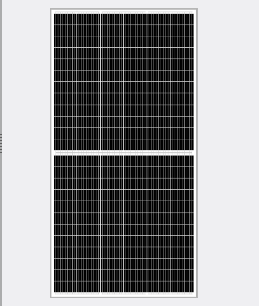 لوحة شمسية أحادية اللون 410W خلايا نصف الخلايا