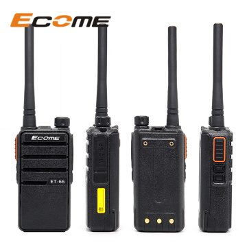 ขายดีที่สุด ecome et-66 ระยะยาว UHF Radio Handle Office Walkie Talkie 4 แพ็คเกจ