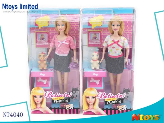 2014 NEWEST 11.5INCH FASHION BELINDA VINYL DOLL SET.2 ASTD, NT4040