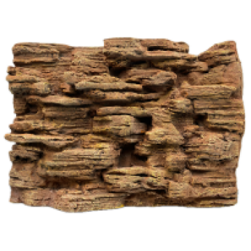 3D Paisagem de parede de rochas estereoscópicas