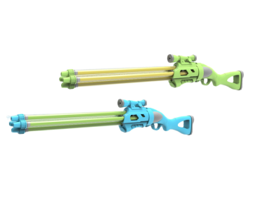 65cm Pull-Out Four-Tube Water Gun Toy: The Ultimate Kids' Beach Playmate