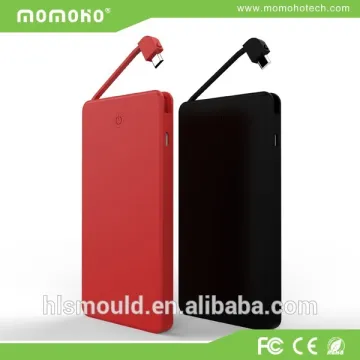 Momoho New Realease High Quality Power Bank 4000mAh, Rubber Oil Power Bank for Mobile Phone