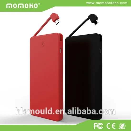 2016 Momoho New Item Li-polymer Battery Power Bank 4000mAh for Iphone/Ipad