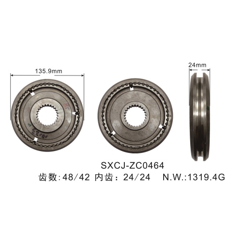 OEM Manual Gearbox Synchronizer Hub Sleeve Assembly 3344765 2P0311309 3341092 for Eaton BG6