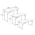 4 Foot Fold in half Adjustable Folding Table