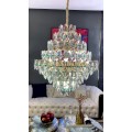 Объединенная гостиная в помещении Home Home Fancy Modern Luxury Hanging Vintage K9 Crystal люстры подвесной свет