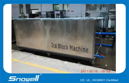 Industrial Block Ice Maker Machine Evaporator 20ton/24h , Lg Control