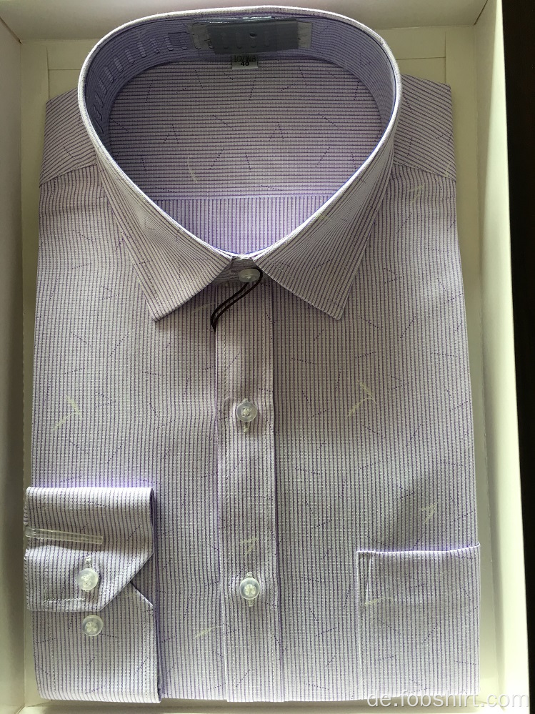 Hign Class Garn gefärbtes Business-Shirt