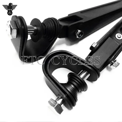 Black U-Clamp Foot Pegs for Davidson Bikes