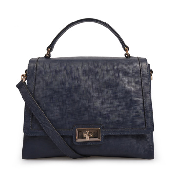 Sac fourre-tout en cuir de vache Saffiano classique