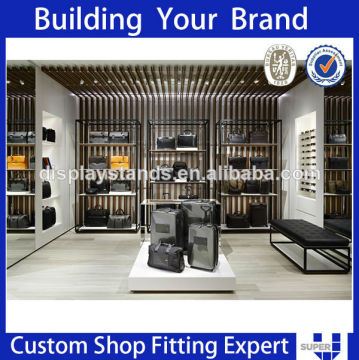 2017 Best Design Promotion Shop Decoration Wall Mounted Display Shelf For Luggage