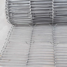 Stainless steel flat flex wire mesh conveyor belt