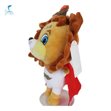 Customized Animal Toys Stuffed Brown Lion Soft Toy With Remote Intercom Multifunction Customization