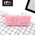 Custom creative cute cartoon soft plush pencil case