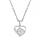 Howlite Love Heart Birthstone Pendante Colliers de pierre précieuse pour les femmes