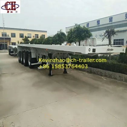 steel utility forest lumbering logging semi trailer