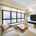 Grills fixed aluminum frame glass bullet proof window