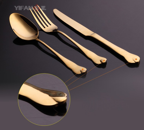 Wholeware Wedding Restaurant Cutleries Fork/Knife/Spoon Silverware Set Bulk  Flatware Stainless Steel Black Cutlery - China Flatware and Cutlery price