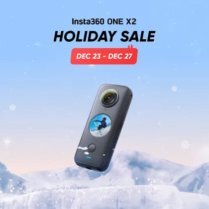 AI Editing Live Streaming Webcam: insta360 ONE X2 360 Degree Waterproof Action Camera