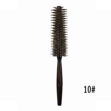 Boar Bristle Round Brush Natural Wooden Round Brush for Hair Styling Factory