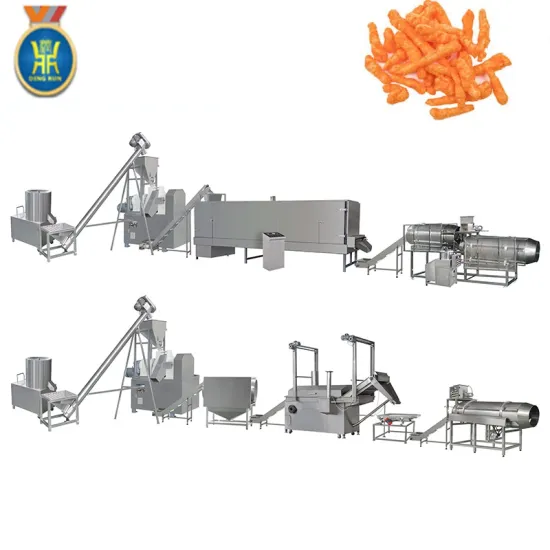 Automatic fried kurkure nik naks cheetos machine