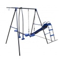 Móveis de jardim Crianças Galvanized Metal Slide Swing Sets