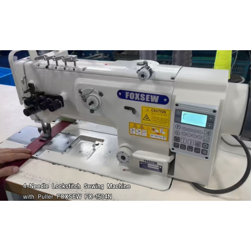 Mesin Jahit Lockstitch 4 Jarum Tugas Berat dengan Penarik