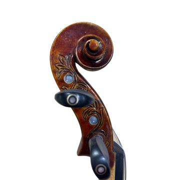 Special Designed Nice Flamed Carved Purfling Red Brown 4/4 Handmade Violin