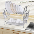 Cuisine Chrome plaquée en métal Dishing Rack Roule Up Chrome Dish Séchage Rack