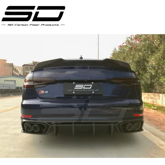SD Style Dry Carbon Fiber Rear Diffuser for Audi S4 B10 Body Kit 2019