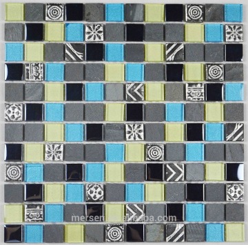 REFQ Splendid Design Modern Luxury Squre Wholesale Glass Mosaic Tiles