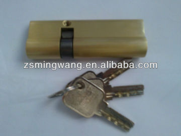 house polished brass double open cylinder