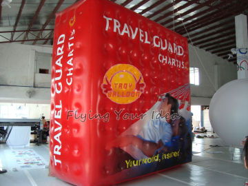 Waterproof Filled Helium Cube Balloon With Uv Protected Printing For Entertainment Events