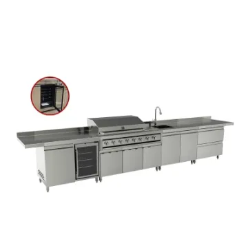 Kitchen Custom Steel Gas BBQ Grills Ready to Assemble Kitchen Cabinets