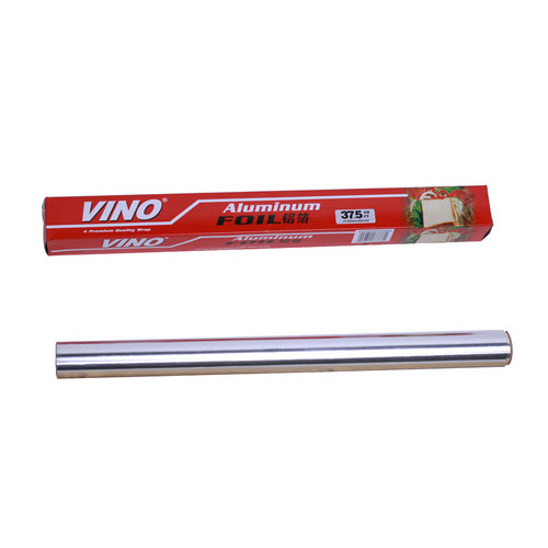 Disposable aluminum foil for kitchen roll food packaging