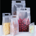 Custom zip lock plastic flat bottom clear Bag