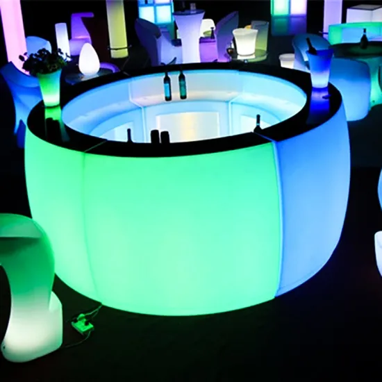 Full color shining   led bar counter for entertainment