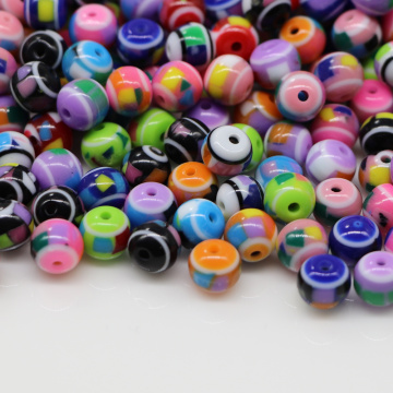 Chegou novo desenho animado contas de resina contas ovais coloridas DIY decoração para meninas fabricação de enfeites de joias