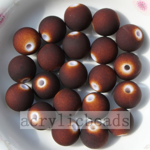 Wholesale Rubber Neon Acrylic Round Beads in Jewelry making