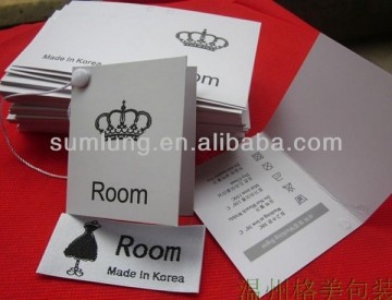 2013 hot popular garment hang tags for sale sumlung12