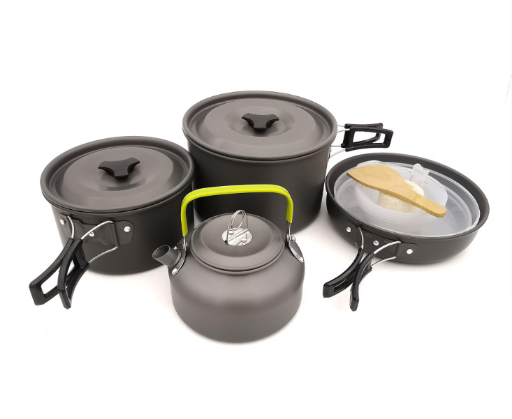 Lieferungen Picknick -Kochgeschirr tragbarer Camping -Pot -Set