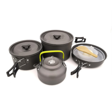 Lieferungen Picknick -Kochgeschirr tragbarer Camping -Pot -Set