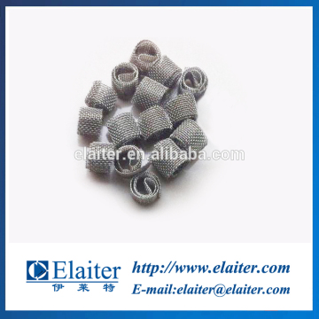 Metal laboratory packing perforated Dixon ring for high purity product separation process