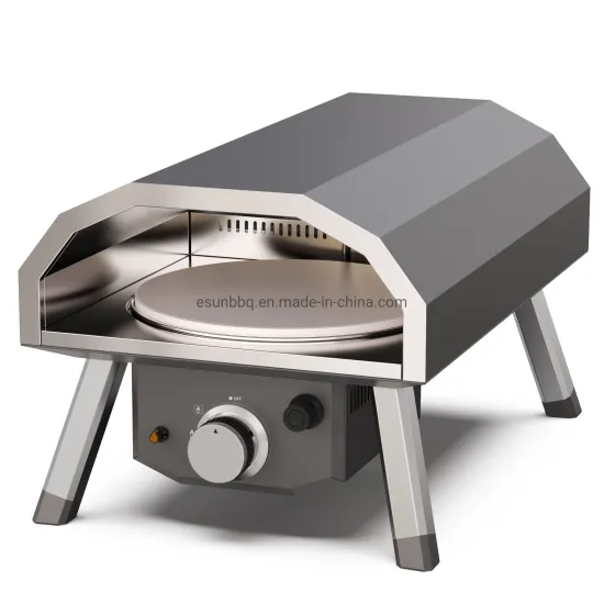 New Coming for 2023 Gas and Pellet Dual Fuel Portable Commercial Pizza Oven with Rotate Pizza Stone Bakery Equipment